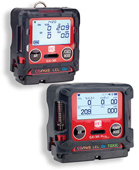 RKI GX-3R and GX-3R Pro Multi-Gas Monitors