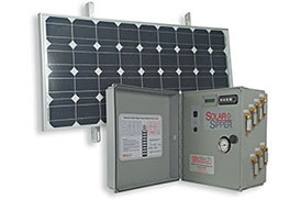 Solar Sipper Control Panel and Solar Panel 