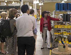 NGA Workforce Board members tour Geotech's manufacturing facility