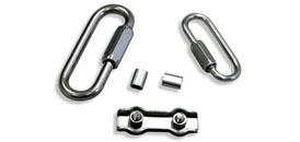 Quick Links, Crimps and Cable Clamps