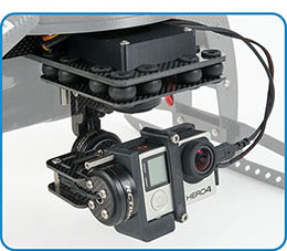 Stabilized Gimbal with GoPro Hero4 Black