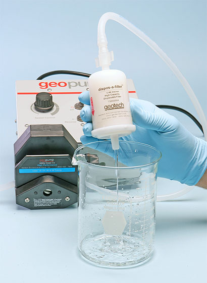 dispos-a-filter filtering sample